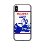 Vintage Karting McCulloch Racing Engines RWB iPhone Case
