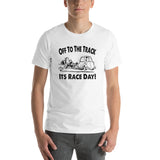 Vintage Karting "Off to the Track" Cartoon Premium Short-Sleeve Unisex T-Shirt