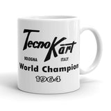 Vintage Karting Tecno Kart Bologna Italy 1964 World Champion Coffee Mug