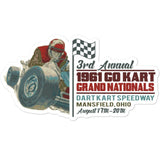 Vintage Karting 1961 Grand Nationals Dart Kart Speedway Bubble-free stickers