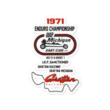Vintage Karting 1971 IKF Michigan Kart Club Gratten Enduro Nationals Bubble-free stickers