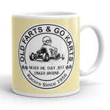 Vintage Karting "Old Farts & Go Karts Never Die" Coffee Mug