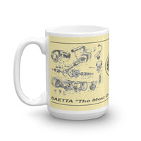 Vintage Karting SAETTA V-11 Kart Engine Coffee Mug