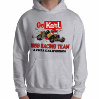 Vintage 1959 Go Kart Racing Team Azuza California Unisex Heavy Blend Hooded Sweatshirt
