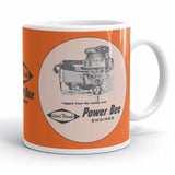 Vintage Karting West Bend Kart Racing Power Bee Engines Coffee Mug