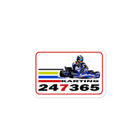 Kart Racing 247365 Blue Kart Red Seven Bubble-free stickers