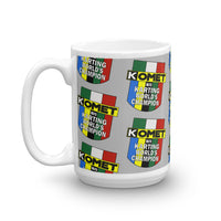 Vintage Karting 1973 Komet World Champion Kart Engines Pattern Coffee Mug