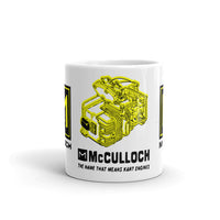 Vintage Kart Racing McCulloch Racing Engine Coffee Mug