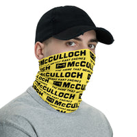 Vintage Karting McCulloch "The Name That Means Kart Engines" Neck Gaiter Face Mask