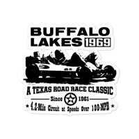 Vintage Karting 1969 Buffalo Lakes Enduro Kart Road Race Bubble-free stickers