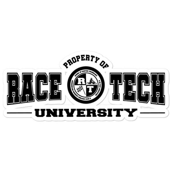 Property of Kart Tech University Bubble-free stickers