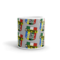 Vintage Karting 1973 Komet World Champion Kart Engines Pattern Coffee Mug