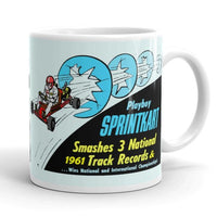 Vintage Karting 1961 Playboy Sprint Kart Smashes 3 Track Records Coffee Mug