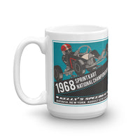 Vintage Kart Racing 1968 Sprint Nationals Batavia, NY Coffee Mug