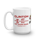 Vintage Karting Clinton E65 Kart Racing Engine Coffee Mug
