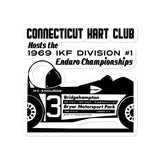Vintage Karting 1969 IKF Enduro Nationals CT Kart Club Bridgehampton & Bryar Raceways Bubble-free stickers