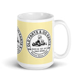 Vintage Karting "Old Farts & Go Karts Never Die" Coffee Mug