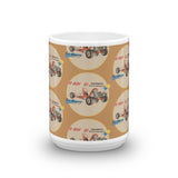 Vintage Karting Fox Go Boy Nassau 1961 World Champion Pattern Coffee Mug