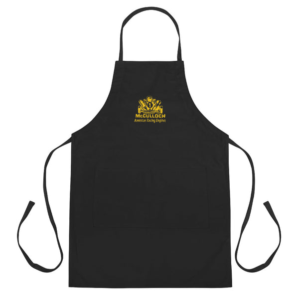 Vintage McCulloch Racing Engines Embroidered Mechanics Apron