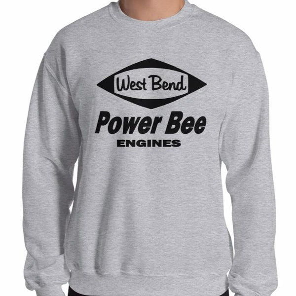 Vintage Karting West Bend Kart Racing Power Bee Engines Unisex Sweatshirt