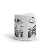 Vintage Karting West Bend Kart Racing Engines Power Bee Twin Engine Kart Coffee Mug