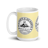 Vintage Karting "Old Farts & Go Karts Never Die" Coffee Mug