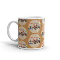 Vintage Karting Fox Go Boy Nassau 1961 World Champion Pattern Coffee Mug