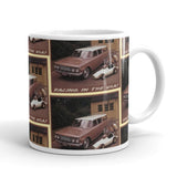 Vintage Racing 1960 White Quarter Midget Coffee Mug