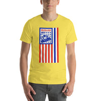 Vintage Karting McCulloch American Kart Racing Engine Flag Premium Short-Sleeve Unisex T-Shirt