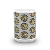 Vintage Karting SAETTA Made in Italy Kart Engine Pattern Coffee Mug