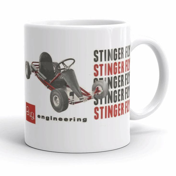 Vintage Karting Bug Stingerfly Go Kart Coffee Mug
