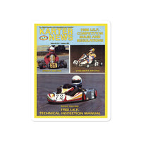 Vintage Karting January 1988 Karter News Magazine Cover Bubble-free stickers