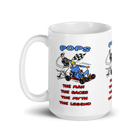 Vintage Karting Pops The Man The Racer The Myth The Legend Coffee Mug