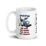 Vintage Karting Pops The Man The Racer The Myth The Legend Coffee Mug