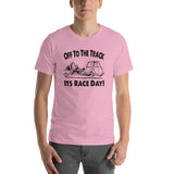 Vintage Karting "Off to the Track" Cartoon Premium Short-Sleeve Unisex T-Shirt