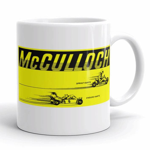 Vintage Karting McCulloch Sprint & Enduro Racing Engine Coffee Mug