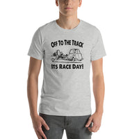 Vintage Karting "Off to the Track" Cartoon Premium Short-Sleeve Unisex T-Shirt