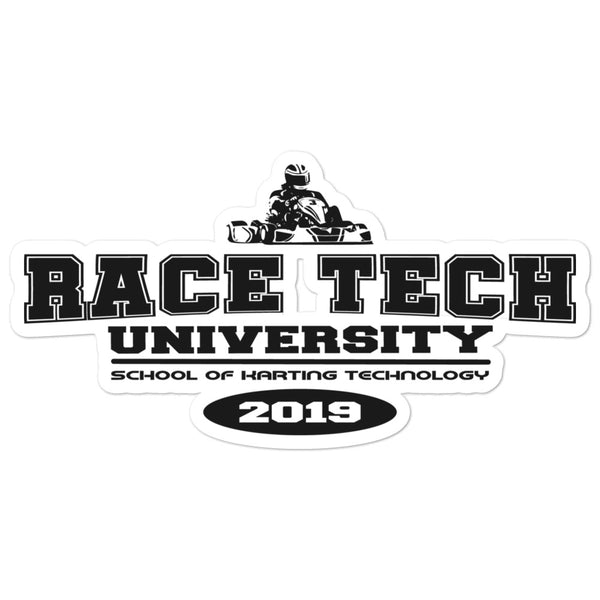 Kart Racing Race Tech University 2019 Bubble-free stickers