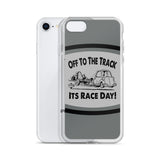 Vintage Karting "Off to the Track Its Race Day" iPhone Case