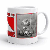 Vintage Kart Racing Glamorous Smoking Twin Engine Enduros Coffee Mug