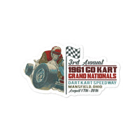 Vintage Karting 1961 Grand Nationals Dart Kart Speedway Bubble-free stickers