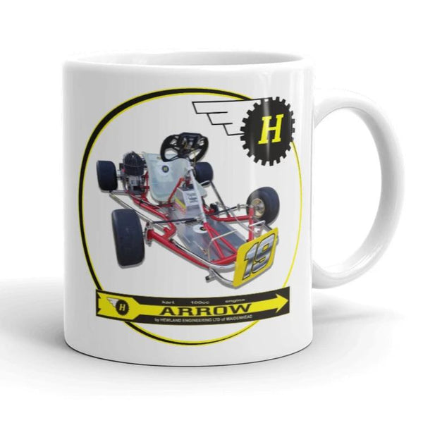 Vintage Karting Emmick Kart with Hewland Arrow Engine Coffee Mug