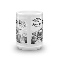 Vintage Karting West Bend Kart Racing Engines Power Bee Twin Engine Kart Coffee Mug