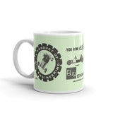 Vintage Karting Bug Engineering 1965 Scorpion Sprint & Enduro Kart Coffee Mug