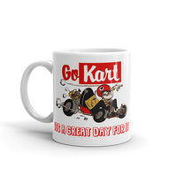 Vintage Kart Racing Go Kart Great Day For It Coffee Mug