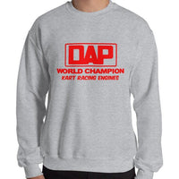 Vintage Karting DAP World Champion Kart Racing Engines Unisex Sweatshirt