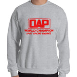 Vintage Karting DAP World Champion Kart Racing Engines Unisex Sweatshirt