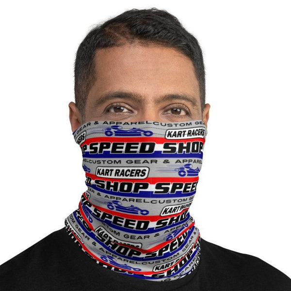 Kart Racer Speed Shop Neck Gaiter