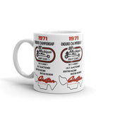 Vintage Kart Racing 1971 Michigan Kart Club Enduro Nationals Coffee Mug