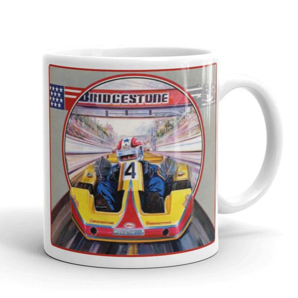 Vintage Kart Racing 1981 Bridgestone GPX200 Grand Prix of Long Beach Coffee Mug